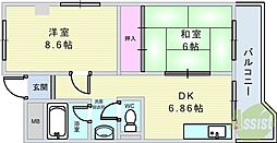 上野坂ハイツ 204