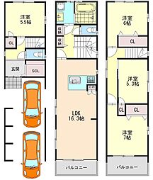 東加賀屋3丁目　建築条件付き土地