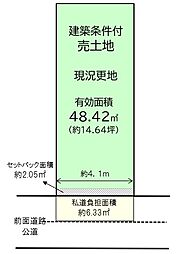 天王寺区舟橋町　建築条件なし土地