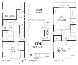 新規内外装リフォーム済2階リビングビルトイン車庫完備