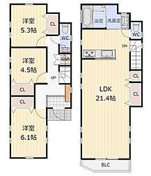 新築デザイナーズ住宅彡前面道路6.7ｍ収納力のある住