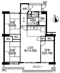 昭島つつじが丘ハイツ５号棟 102