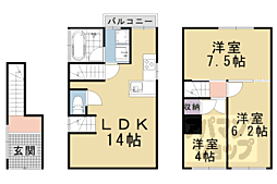 椥辻池尻町貸家 1