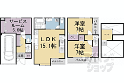 京都市下京区東松屋町の一戸建て