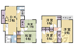 大宅辻脇町貸家 1