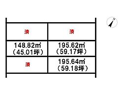 売土地　加西市北条町古坂　3区画