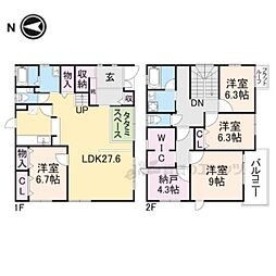 奈良市学園朝日元町1の一戸建て