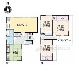 天理市田町の一戸建て