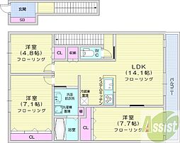 札幌市北区新川西四条3丁目