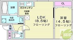 メトロ南平岸駅前