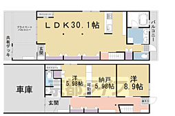 京都市北区紫竹上竹殿町の一戸建て