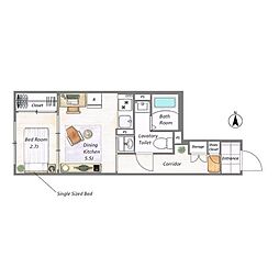 グローリオシェルト新丸子 304