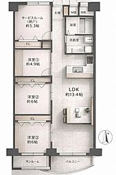 エバーグリーン住吉８F リフォーム済