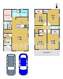 藤井寺市「惣社1丁目」新築分譲　全2棟　1号棟