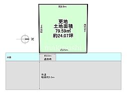 松原市「小川1丁目」更地