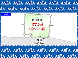 建築条件なし売地53坪　川越市古市場