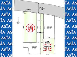 建築条件なし売地７３坪〜　川越市伊佐沼