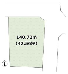 二方向にひらけた北東角地の開放感あふれる住環境が魅力