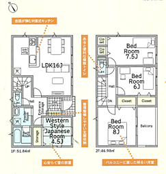 平塚市岡崎第23　全3棟　新築分譲住宅 2号棟
