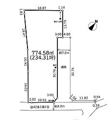 相模原市緑区上九沢14期　建築条件無し売地