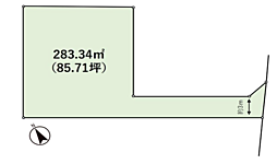 秦野市戸川　建築条件なし売地