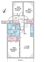 藤和東林間コープ 307号室
