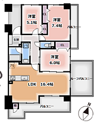 サーパスつきみ野 604号室