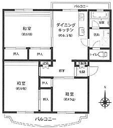 多摩ニュータウン落合団地4-2 1階部分
