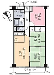 ハイマート第3聖跡桜ケ丘 2階