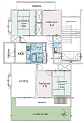 ニュータウン小山田桜台団地　2-29号棟 102号室