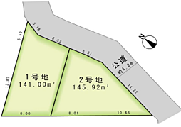 町田市小川４丁目　売地　建築条件なし 1号地