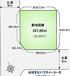 相模原市中央区小町通り1丁目〜建築条件無し売地〜