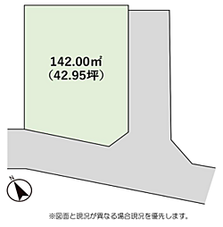 秦野市千村4丁目　建築条件なし売地
