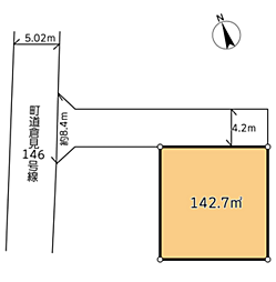 寒川町倉見　建築条件なし売地