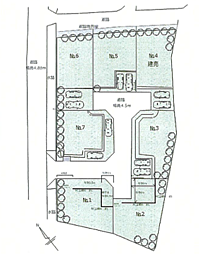 小田原市府川　建築条件なし全7区画売地 NO.6