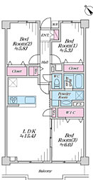 ルックハイツ南林間 302号室