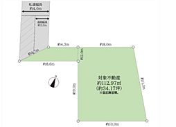 茅ヶ崎市赤松町　建築条件なし売地