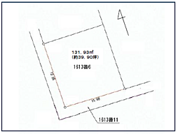 小田原市国府津二丁目　売地　建築条件なし