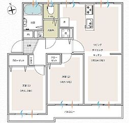 市沢団地1号棟 147号室