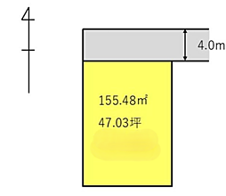 大井町金子　建築条件なし売地