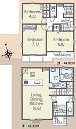 八王子市四谷町第1期　新築戸建て