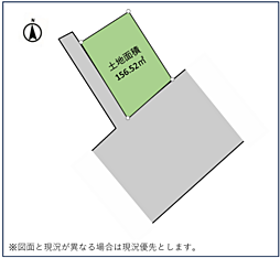 小田原市小八幡2丁目　建築条件なし売地（古家あり）