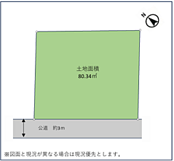 秦野市曽屋　建築条件なし売地