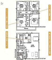 相模原市中央区上溝　第141新築戸建〜全３棟 2号棟