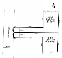 藤沢市獺郷　全2区画売地 宅地2