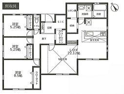 平塚市小鍋島3期1棟　平屋建て新築戸建て 1号棟
