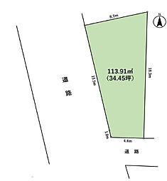 厚木市妻田南1丁目 建築条件なし売地