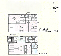 南足柄市中沼第13　全2棟新築分譲住宅 1号棟