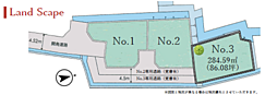 南足柄市竹松　建築条件なし売地 NO.3