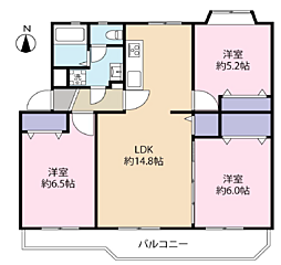 海老名プラーザ3号棟 リフォーム済 502号室